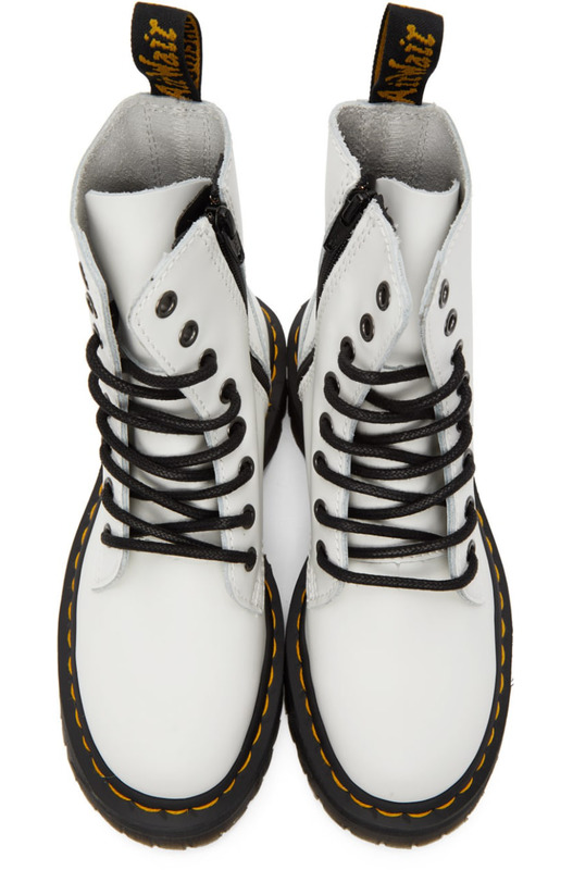 Белые ботинки Zip Jadon Retro Quad Dr. Martens, фото