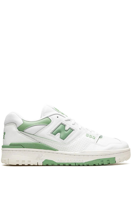 Белые кроссовки 550 White Green New Balance, фото