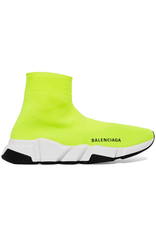 Кроссовки Speed Trainer Neon Bright Yellow Balenciaga, фото
