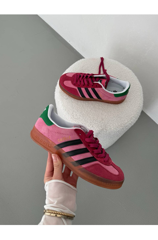 Кеды Adidas Gazelle x Gucci Pink Green Adidas, фото