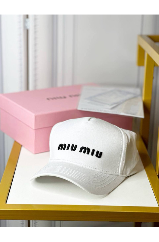 Кепка Miu Miu с вышивкой Miu Miu, фото