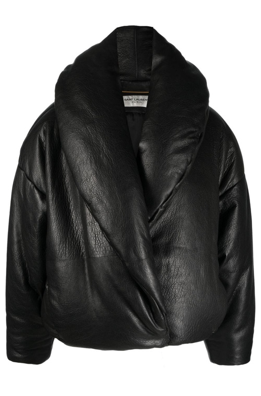 Куртка оверсайз с тисненым логотипом Yves Saint Laurent, фото