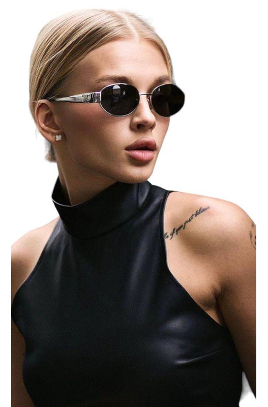 Солнцезащитные очки Celine в серебристой оправе Celine, фото