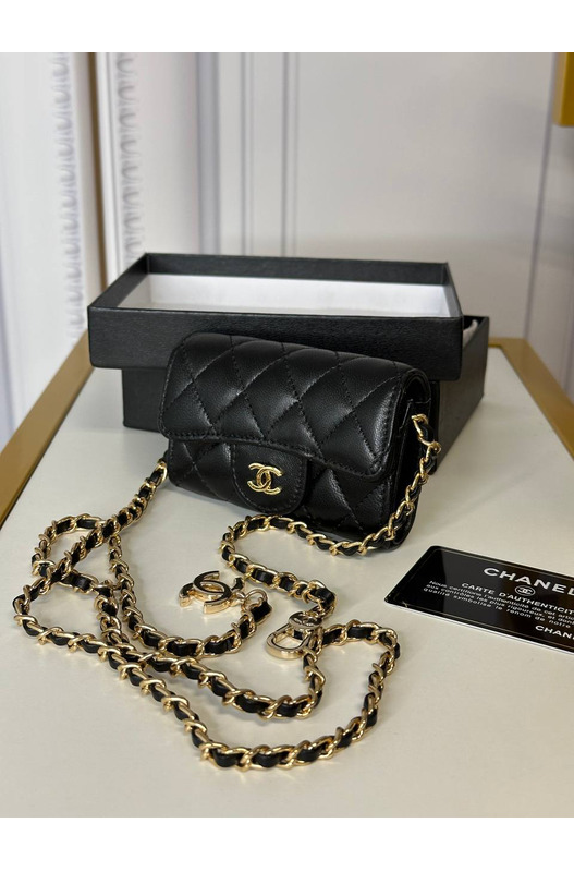 Поясная сумка chanel mini Chanel, фото