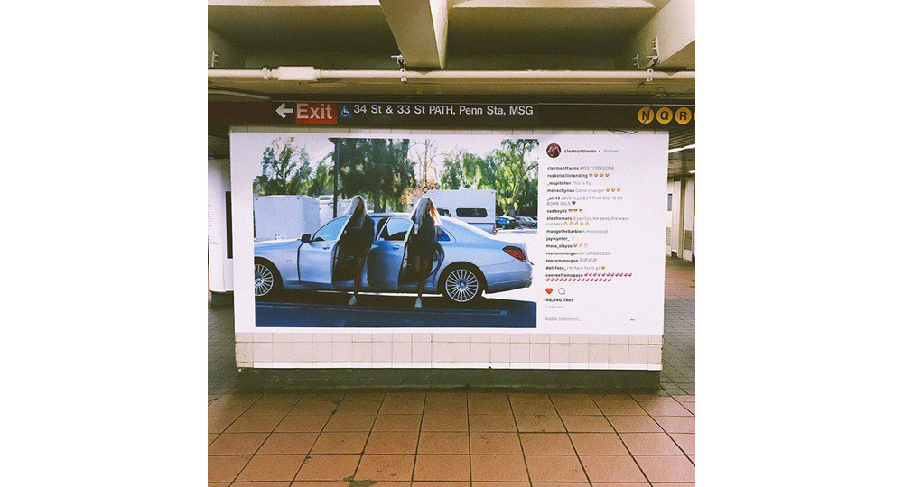 Реклама Yeezy Season 6 в Нью-Йоркском метрополитене