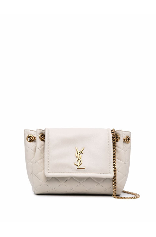 Стеганая сумка через плечо с логотипом YSL Yves Saint Laurent, фото