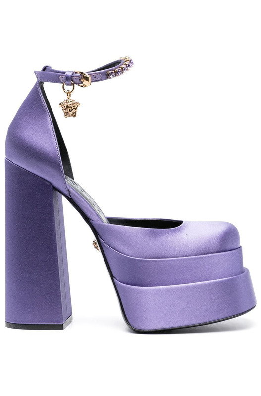Туфли Medusa Aevitas на платформе фиолетовые Versace, фото