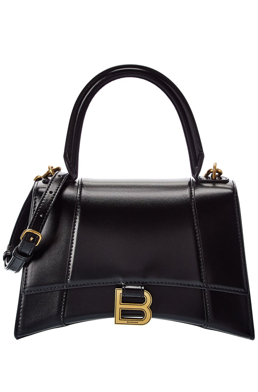 Женская черная маленькая сумка HOURGLASS MEDIUM  Balenciaga, фото